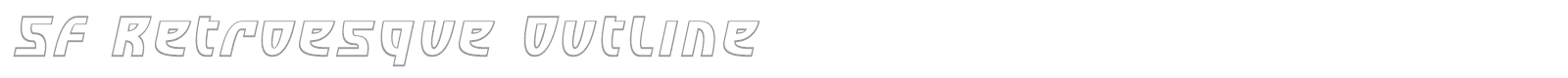 SF Retroesque font preview